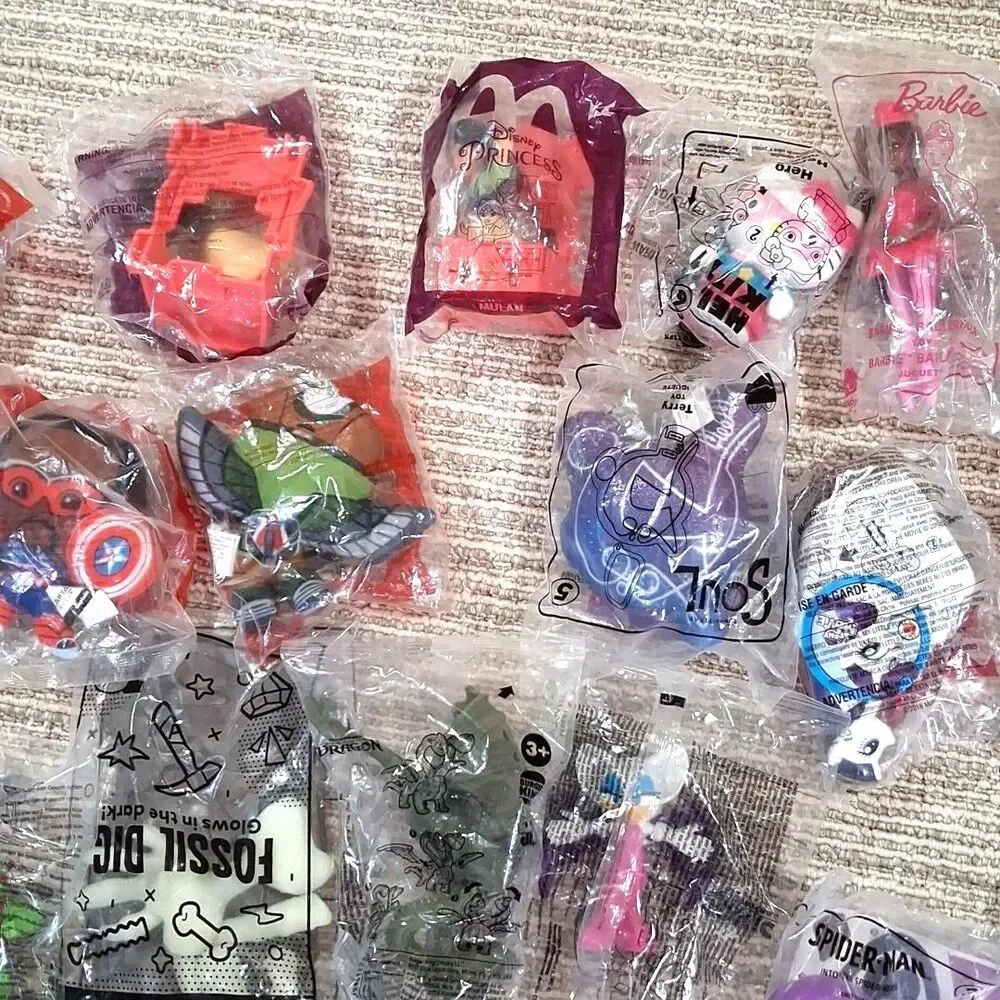 Vintage Restaurant Toys New In Packages Lot of 19 1990s And Up Great Collection